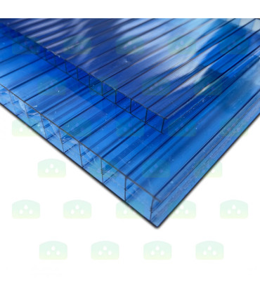 10MM Policarbonato celular Azul 7000X2100
