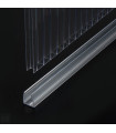 25MM Perfiles de Policarbonato Incoloro 2,10M
